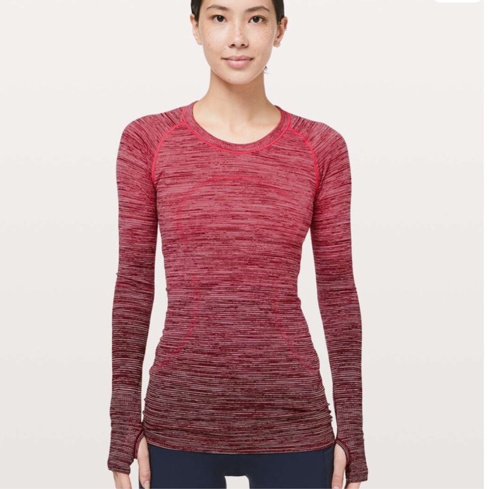 🍋LIKE NEW Rare Lululemon LS Swiftly Tech Ombre Tee
